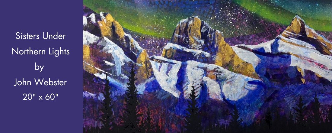 Sisters Under Northern Lights Banner